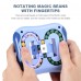 Creative Educational Stress Reliever Puzzle Game Fingertip Cube Rotating Magic Bean Toy for Children Kids (Random Colour)